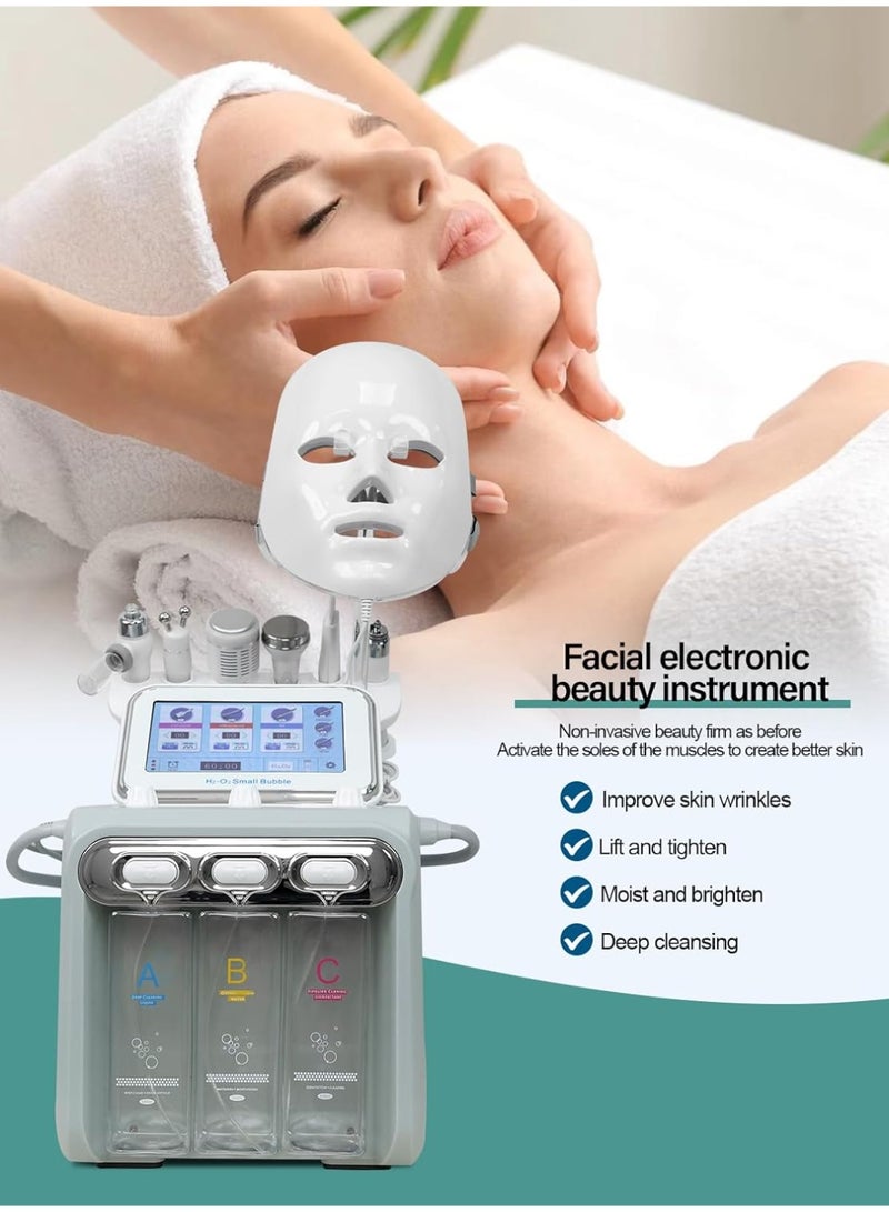 Meishida 7 in 1 Hydrogen-Oxygen Facial Machine Hydra Face Care Device for Skin Moisturizing Vacuum Deeping Cleaning Skin Instrument - Image 5